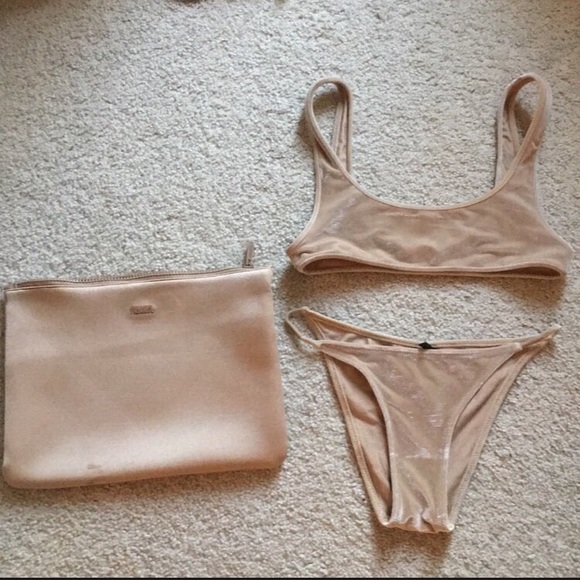 triangl swimwear Other - SOLD Triangl Nude Velvet Size Small Bikini